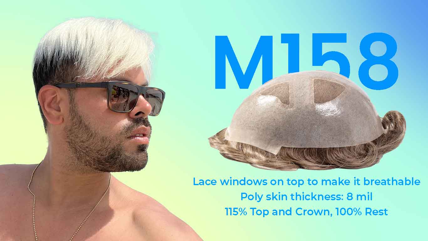 m158 toupee for men