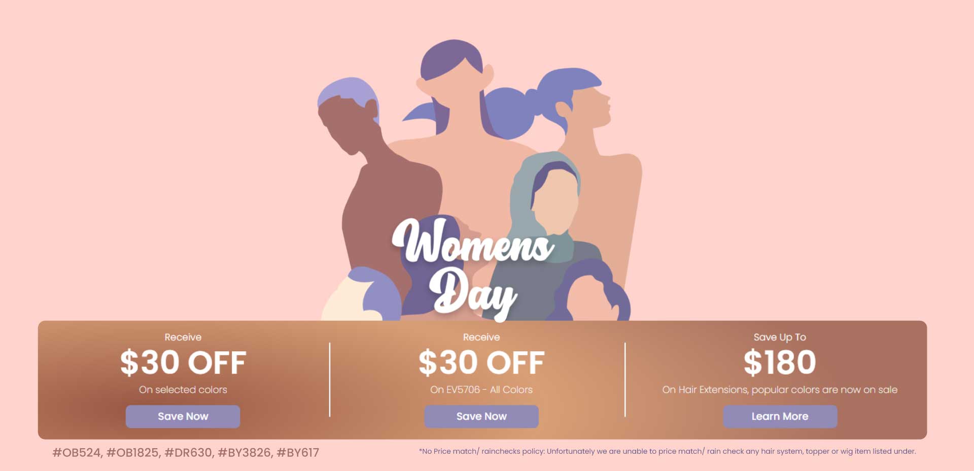 Women's day hair pieces sale