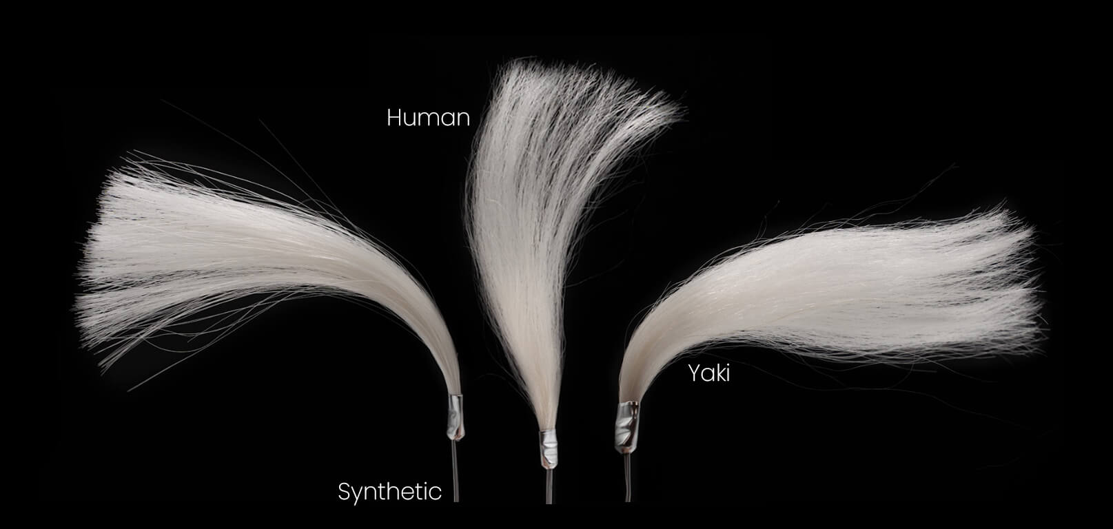 how the various hair types stand and flow
